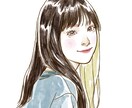 繊細な水彩タッチの人物アイコンイラスト描きます 似顔絵◎商用◎|SNSアイコン|副業アイコン|日常使いも◎ イメージ3