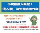 小規模法人様向け【法人税確定申告書】の作成承ります ＜リピート依頼で満枠の場合は個別にご相談・ご連絡ください＞ イメージ1