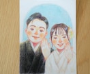 やさしい笑顔のふんわり似顔絵描きます 見るだけで癒される♡色鉛筆とパステルで描くほっこり似顔絵 イメージ5