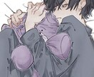 創作キャラをメインとした暗めのイラストを描きます オリジナルキャラ男女描き分け可 イメージ4