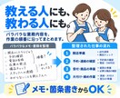 バラバラな業務内容を作業順に整理します メモや既存資料を、確認しやすい業務資料にまとめます イメージ1