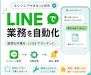 LINE Botで業務を自動化します 通知・受付・外部連携の仕組みづくりに対応します イメージ1