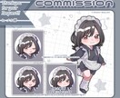 ミニキャラクターイラストをお描きします かわいい×キラキラなミニキャラクターイラストをお描きします！ イメージ5