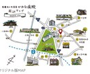 温かみのある地図・案内図を制作します 雰囲気のあるイラストで見た目も楽しい地図・案内図を制作します イメージ4