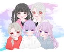 早期対応可◎キラキラしたイラストお描きします SNSアイコンに向いていてます！(等身別途料金) イメージ9
