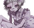 アイコンや動画のサムネイルなどを作成します ダークでかわいらしいイラストを描きます。 イメージ10