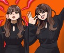 友達にプレゼント用の似顔絵イラストを制作します 専門学校出ているので、イラストを提供できればと思います イメージ3