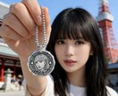 写真から作る純銀似顔絵ネックレス制作ます オーダーメイド記念日誕生日ギフト イメージ3