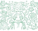 サブカル風のお洒落な日記・コラージュなど描きます SNSアイコン・ヘッダー・ブログの挿絵や日常の思い出に！ イメージ2