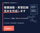 看護過程・実習記録の見本を作成します 臨床経験10年×プレ専門看護師の私が実習記録の見本を作ります イメージ1