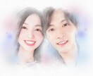 アイコン・プレゼントなどに 写真から似顔絵作ります 写真が水玉付きのほんわかキュートな似顔絵に♡ イメージ5