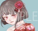 あなただけの可愛いレトロな女の子イラスト描きます 何か一つの物を題材にしたレトロ風女の子を描きます。 イメージ1