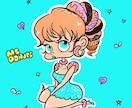 海外風のポップで可愛いキャラクター作成します 可愛くてユニークなキャラクター、ポップで海外風のテイスト！ イメージ1