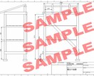 ご希望サイズのDIY小屋図面を作成します 室外機上の空間を屋根付き収納に活用できます イメージ6