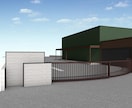 建物外観パースつくります エクステリア図面の建物パースを作成します。 イメージ2