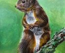 アクリル絵の具で動物を描きます 動物画（ペット）、食べ物などの絵をリアルに イメージ3