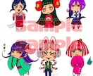 ミニキャライラスト描きます 似顔絵やあなたをイメージした雰囲気のキャラもかけます イメージ1