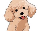 あなたのペットを可愛いイラストにします シャツやお散歩バッグ等グッズ化の相談も可能 イメージ1