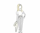 シンプル×オシャレなイラスト承ります お気に入りの1枚を！SNS/アイコン/トップ画/コーデ/など イメージ1