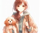おしゃれ水彩画アイコンかきます 素敵な水彩画にしますSNSアイコンにどうぞ イメージ2