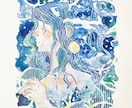 イラストを描きます 水彩画の幻想的な作品を制作します。油絵も出来ます。 イメージ1