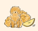 ワンちゃんと飼い主様の好きな食べ物を描きます 犬好き管理栄養士が描く食べ物と犬 イメージ2