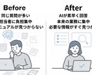 社内FAQ・マニュアル専用AIを構築します 情報を外に出さない非クラウド対応 イメージ2