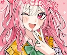 配信サムネ・SNSアイコン用イラスト描きます Vtuberアイコン胸上イラストかわいいイラストアニメ塗り イメージ1