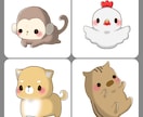 ゆる可愛い動物のイラスト描きます ゆるふわな動物を描きます。プレゼントやグッズ制作等に使用可 イメージ3