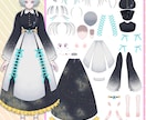 唯一無二のLive2D用イラスト、制作します お安く唯一無二の姿をお仕立てします！ イメージ3
