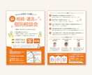 親しみ、誠実さが伝わるチラシ作成します 思いに寄り添う丁寧なサービス！伝わるデザインを目指して イメージ2