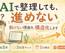 AIで整理しても進めない悩みを言語化します 「動けない側を知る支援者が、3往復で整理します【先着5名】」 イメージ1