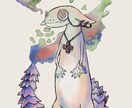 アイコンに使える不思議な生き物のイラストを描きます 美大卒が描くあなたの好きを取り入れた生き物イラスト イメージ1