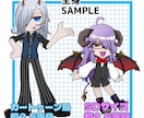 商用可◎高彩度アニメ塗りミニキャラ描きます 鮮やかで目を引く可愛いミニキャライラストを制作します イメージ4