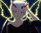 SNSのアイコン/ヘッダー等お描きします 黒とピンクを使ったちょっとダークな雰囲気が得意です。 イメージ3