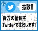 2Tweetを50RTまで頑張って拡散します (オプションで一気に50RTまでの拡散も可能です!) イメージ1