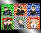 ビックリマンシール風ホログラムシール作ります 多数のプロ野球関係者にも頼まれる似顔絵師です イメージ6