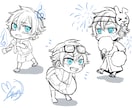 デフォルメ化&ミニキャライラスト描きます 【実況者】【アイコン】【グッズ制作向け】 イメージ5