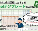 少年野球向けの野球成績管理テンプレートを提供します 使いやすさと機能性を兼ね備えた野球成績管理テンプレート イメージ1