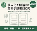 属人化解消のSOPを業界標準で作成します 中小企業バックオフィス全般対応｜AI活用で短納期 イメージ1