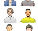 商用可【SNSアイコン用イラスト】作成いたします はっきりとした信頼感のあるイラストアイコンはいかがですか？ イメージ3