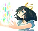 キラキラ硝子のような綺麗な色のイラスト描きます イメージ1