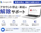 Google広告アカウント停止の解除サポートします 原因分析から異議申し立てのアドバイスまでサポート イメージ1