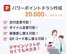 パワーポイントで繰り返し使えるチラシ作成します 日付を変えて来年も使いたい！文章を変更したい！方にピッタリ イメージ2