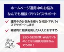 ホームページ運用中のお悩み相談アドバイス対応します SEO・サイト改善など色々なお悩み相談・アドバイスサポート イメージ1