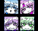アメコミ風　オリキャラ・似顔絵・イラスト描きます ちょっとクセあり　デフォルメ絵柄/人物ならなんでもOKです イメージ2
