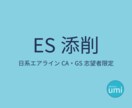日系エアライン限定　CA GSのES添削します エアラインES全通過した経験をもとにアドバイスします。 イメージ1