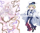 抜け感のあるタッチでイラスト描きます 儚い。透明感。ふわふわ。きゅんとする1枚を。 イメージ10