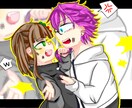 基本的にどんなイラスト依頼も受け付けます 等身デフォルメ全身問わず。絡み絵夢絵3Lも可。 イメージ5