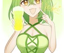 可愛い女の子の絵を描きます 女の子の一枚絵からキャラクターデザインまで承ります イメージ1